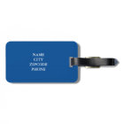 CHIC LUGGAGE/BAG TAG_MODERN 156 BLUE/BLACK/WHITE