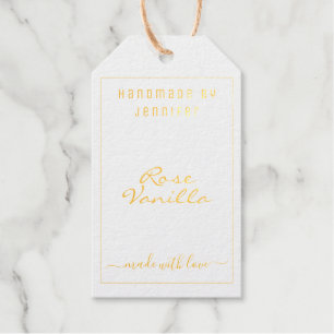 Chic Luggage Foil Gift Tag Template Small Business