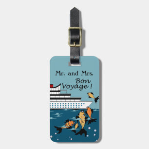 CHIC LUGGAGE TAG_Mr & Mrs Bon Voyage Cruise Tag