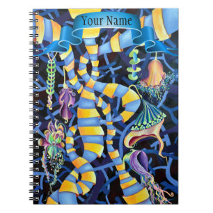 Chic Luminescence Contemporary Geometric Abstract Notebook