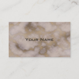 Chic Luxury Grey & Gold Marble Pattern Background Business Card