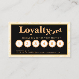 Chic Makeup Artist Hair Salon Loyaly Card