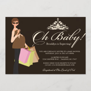 Chic Mama Baby Shower Invite