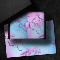 Chic Marble | Glitzy Glam Violet Purple Blue Ombre
