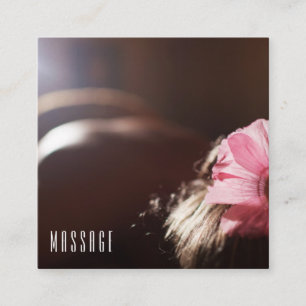 Chic Massage Therapy Business Cards