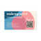 Chic Mauve Blush Pink Light Blue Teal Art Pattern