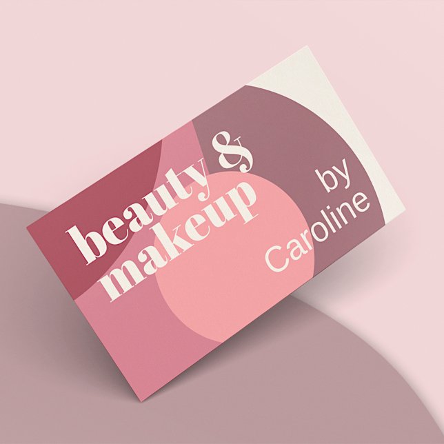 Chic Mauve Taupe Dusty Rose Blush Pink Art Pattern Business Card (Creator Uploaded)