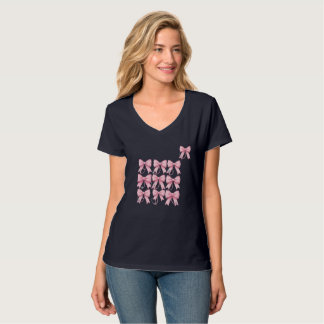 Chic Medical Bow Design T-Shirt