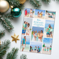 Chic Mele Kalikimaka Family Photo Collage Magnet