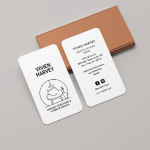 Chic Minimal Home Staging Furniture & Decor Business Card