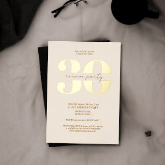 Chic minimalist 30 year classic reunion