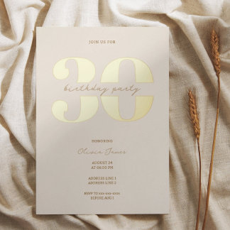 Chic minimalist 30th birthday