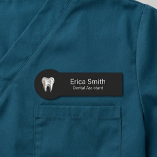 Chic Minimalist Dental Custom Clinic Name Tag