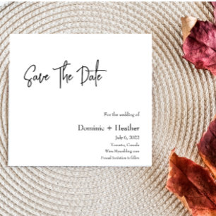 CHIC Minimalist Elegance Save The Date