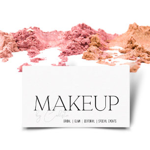 Chic minimalist Makeup by Business Card