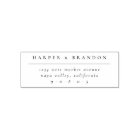 Chic Minimalist Typography Wedding Return Address