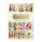 Chic Mint Gold Photo Collage Holidays Card