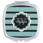 CHIC MIRROR COMPACT_SEAFOAM/BLACK STRIPES