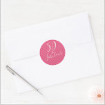 Chic Modern 50 Fabulous Hot Pink 50th Birthday Classic Round Sticker<br><div class="desc">Celebrate turning 50 in style with this modern hot pink 50th birthday design, a chic 50th birthday sticker or envelope seal you can send out for your fiftieth birthday party celebration or use for your party gifts. The words fifty and fabulous are set using elegant script calligraphy and modern typography....</div>