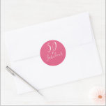 Chic Modern 50 Fabulous Hot Pink 50th Birthday Classic Round Sticker<br><div class="desc">Celebrate turning 50 in style with this modern hot pink 50th birthday design, a chic 50th birthday sticker or envelope seal you can send out for your fiftieth birthday party celebration or use for your party gifts. The words fifty and fabulous are set using elegant script calligraphy and modern typography....</div>