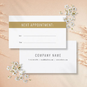 Chic Modern Appointment Card