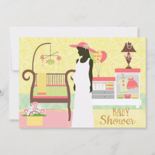 Chic Modern Baby Shower Invitation Nursery