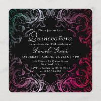 Chic Modern Baroque 15th Birthday Quiceanera
