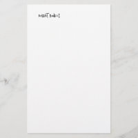 Chic Modern Black White Your Name Minimalist