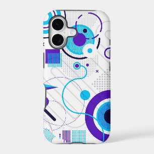 Chic Modern Blue Geometric Shapes