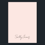 Chic Modern Blush Signature Name Table Number<br><div class="desc">Pretty fine tune the colour code for the blush pink background with a hand letter personalised text design. Customise the elegant calligraphy style,  size and colour as needed.</div>