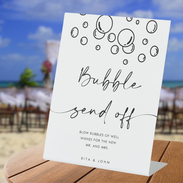 Chic Modern Bursting with Love Bubble Sign (Creator Uploaded)