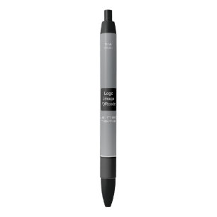 Chic Modern Business Logo Grey Black Ink Pen