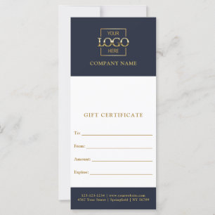 Chic Modern Business Personalised Gift Certificate