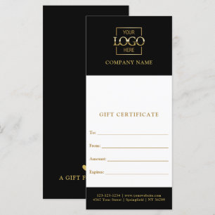 Chic Modern Business Personalised Gift Certificate