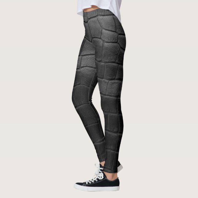 Chic Modern Cool Leather Elegant Leggings (Left)
