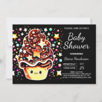 Chic Modern Cupcake Muffin Boy Baby Shower