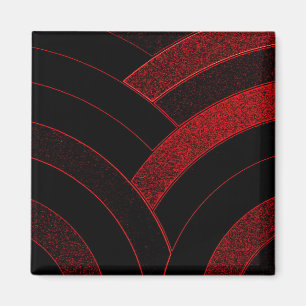 chic modern elegant chevron magnet