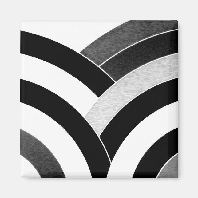 chic modern elegant chevron magnet (Front)