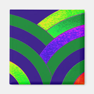 chic modern elegant chevron magnet