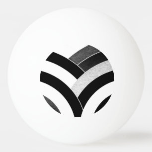 chic modern elegant chevron ping pong ball