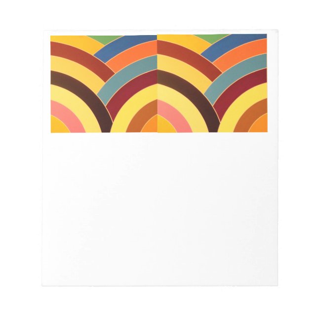 chic modern elegant chevrons notepad (Front)
