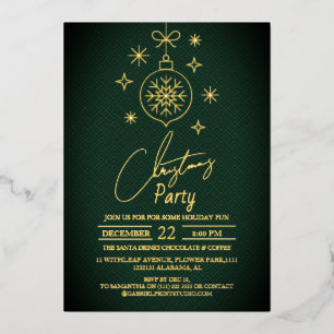 Chic Modern Elegant Script Christmas Party