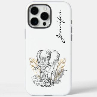 Chic Modern Elephant iPhone  16 Pro Max Case