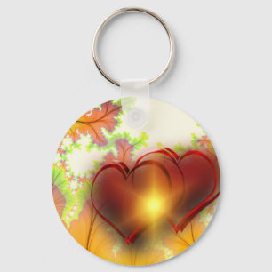 Chic modern heart design Pattern accessories, love Key Ring