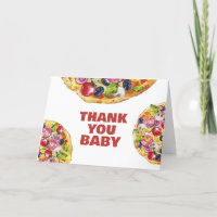 Chic Modern Italian Slice Slice Pizza Baby Shower 