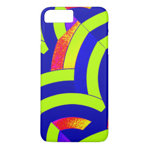 chic modern lime/navy chevrons Case-Mate iPhone case