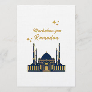 Chic Modern Minimal Ramadan Greeting Invitation