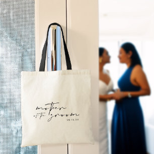 Chic Modern Mother of the Bride Tote Bag