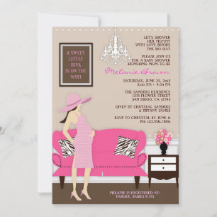 Chic Modern Mum Baby Shower Invite