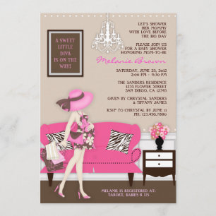 Chic Modern Mum Baby Shower Invite